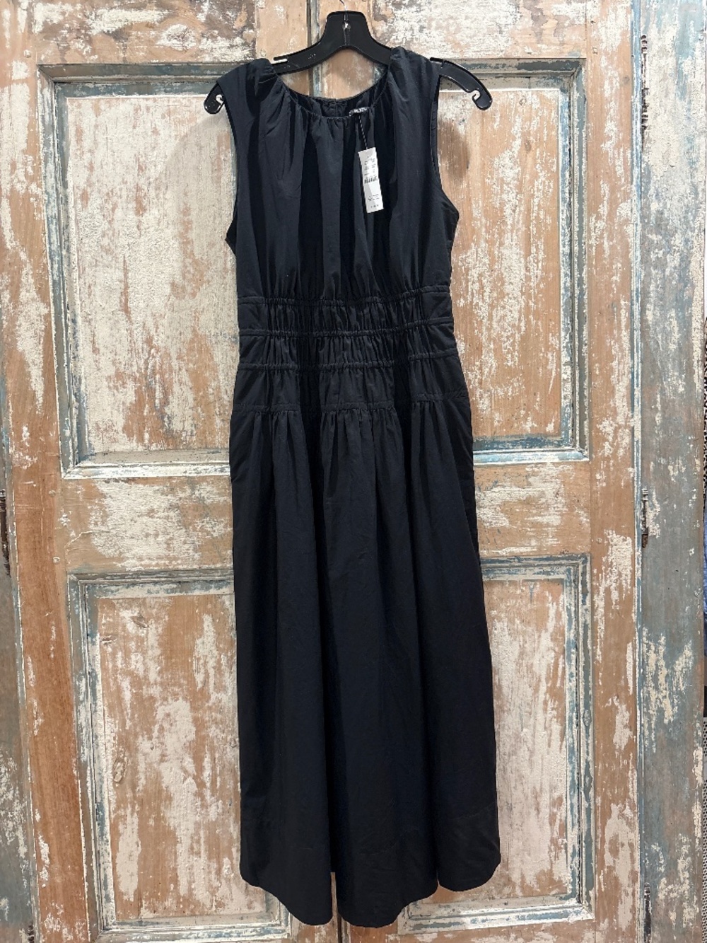 NWT J. Crew Hyacinth Dress in Black Cotton Poplin Size XS